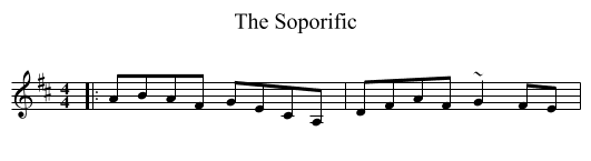Soporific, The  - staff notation
