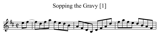 Sopping the Gravy [1] - staff notation