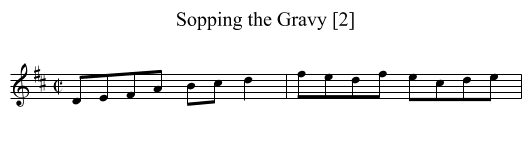 Sopping the Gravy [2] - staff notation