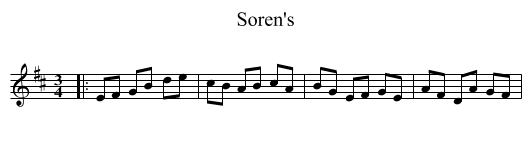 Soren's - staff notation