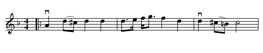 Sorglåt från Transtrand - staff notation