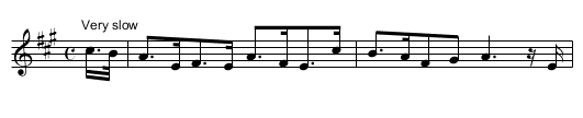 Soruidh slan don aileagan - staff notation
