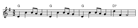 So-so Polka - staff notation