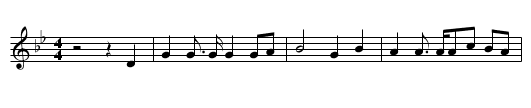 Sospan Voch (The Little Saucepan) - staff notation