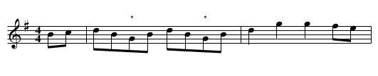 Soulgers Joy - staff notation