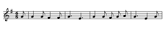 Souling Song (Cheshire) - staff notation