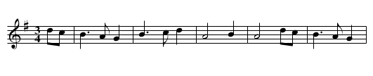 South Wind - staff notation