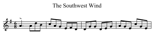 Southwest Wind, The - staff notation