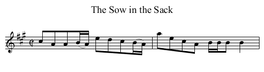 Sow in the Sack, The - staff notation