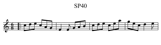 SP40 - staff notation