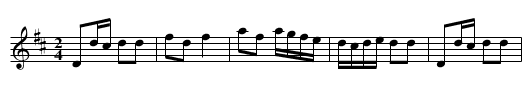 Spa Dance, The - staff notation