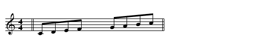 Spacing - staff notation