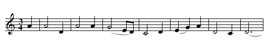 Spancil Hill - staff notation
