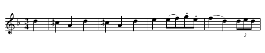 Spanish Fandango.  WES.111, The - staff notation