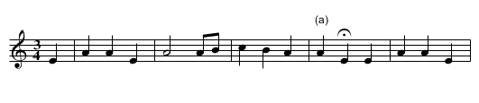 Spanish Ladies Version 1 of 3 - staff notation