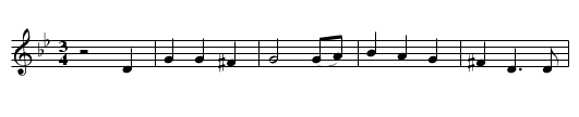 Spanish Ladies - staff notation