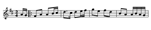 Spanish Lady - staff notation