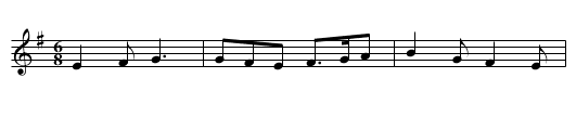 Spanish Minuet - staff notation