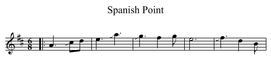 Spanish Point - staff notation