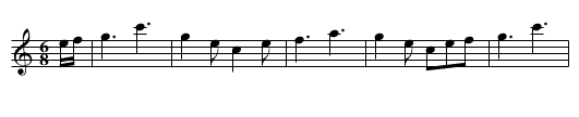 Spanish Sett (tune 3) - staff notation