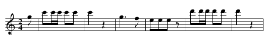 Spanish Sett (tune 5) - staff notation