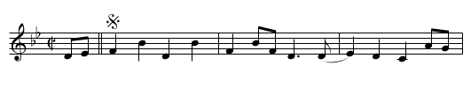 Spanish Two-Step - staff notation