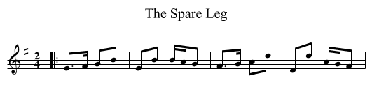 Spare Leg, The  - staff notation