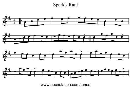 Spark's Rant - staff notation