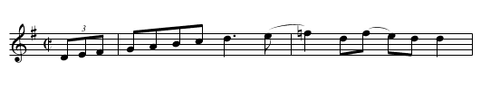 Spavinaw Bill - staff notation