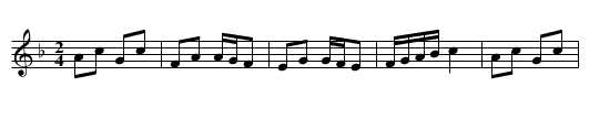 Spazierpolka - staff notation