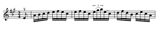 Speed the Plough -- Reel - staff notation