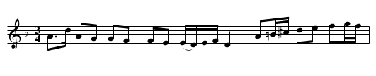 Spel-Borgens polska - staff notation