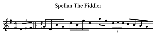 Spellan The Fiddler - staff notation