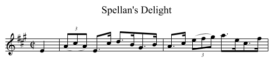 Spellan's Delight - staff notation