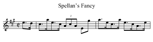 Spellan’s Fancy - staff notation