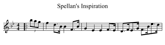 Spellan's Inspiration - staff notation