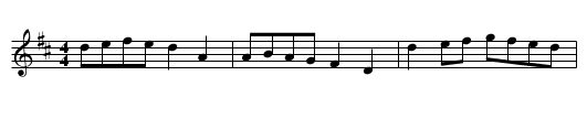 Spence's Reel - staff notation