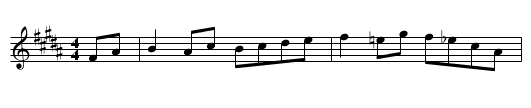 Spence's Tent - staff notation