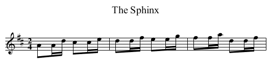 Sphinx, The - staff notation