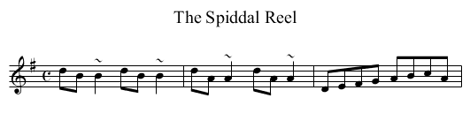 Spiddal Reel, The - staff notation