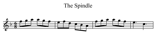 Spindle, The - staff notation