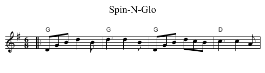 Spin-N-Glo - staff notation