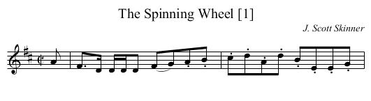Spinning Wheel [1], The - staff notation