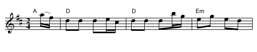 Spirit of France  (D) - staff notation