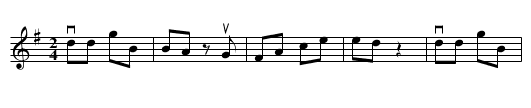 Spitzpolka - staff notation
