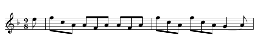 Spoigan - staff notation
