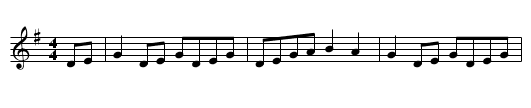 Spootiskerry - staff notation