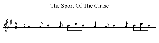 Sport Of The Chase, The  - staff notation