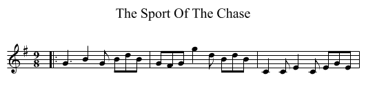 Sport Of The Chase, The  - staff notation