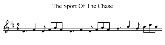 Sport Of The Chase, The  - staff notation
